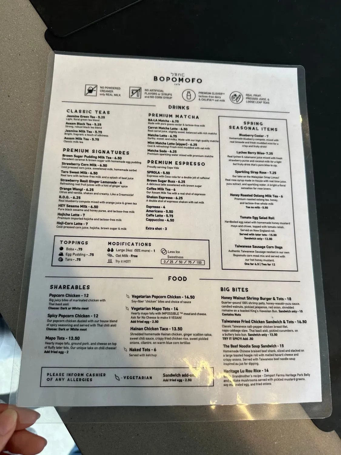 Menu 6