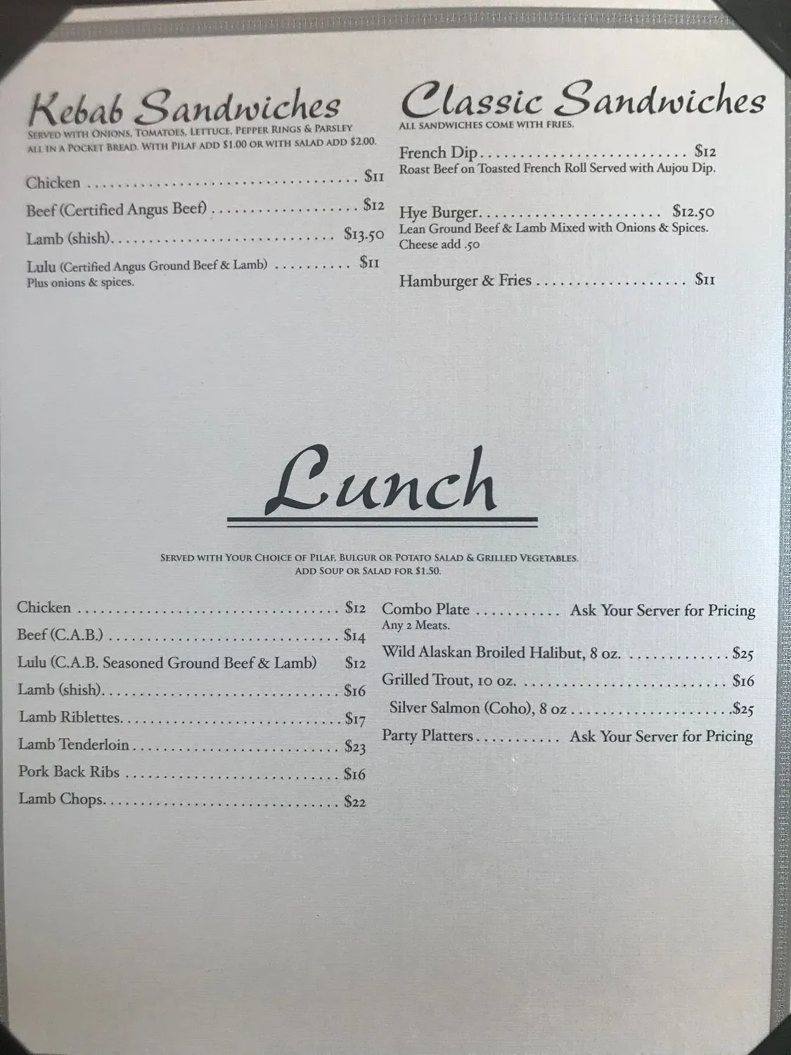 Menu 3