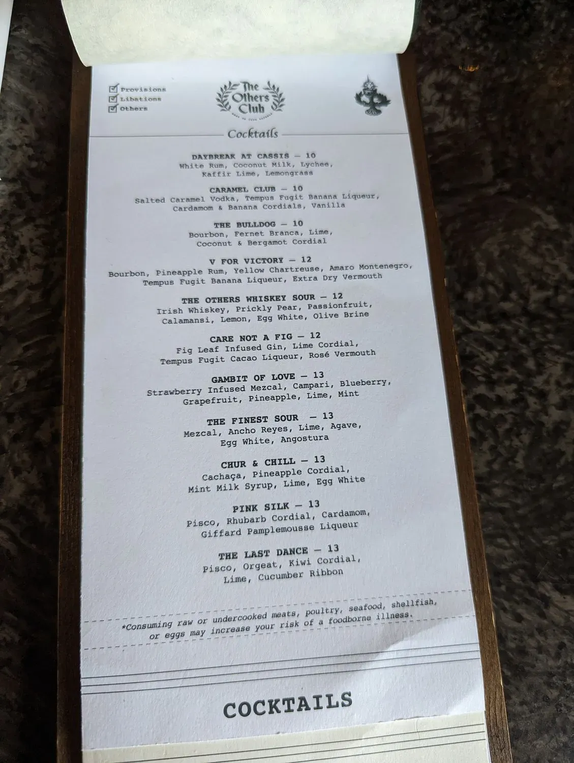 Menu 5