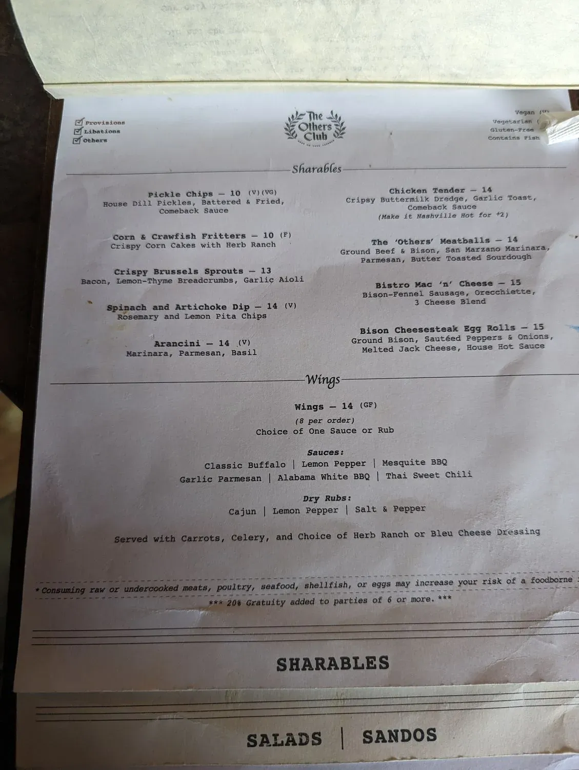 Menu 6