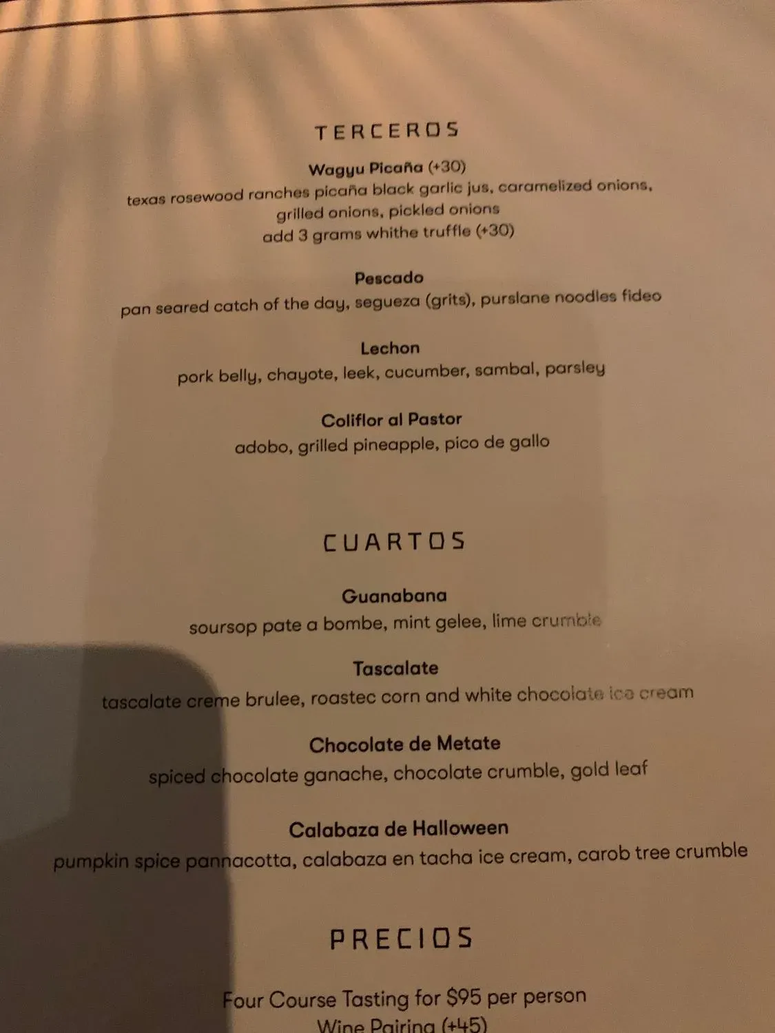 Menu 5