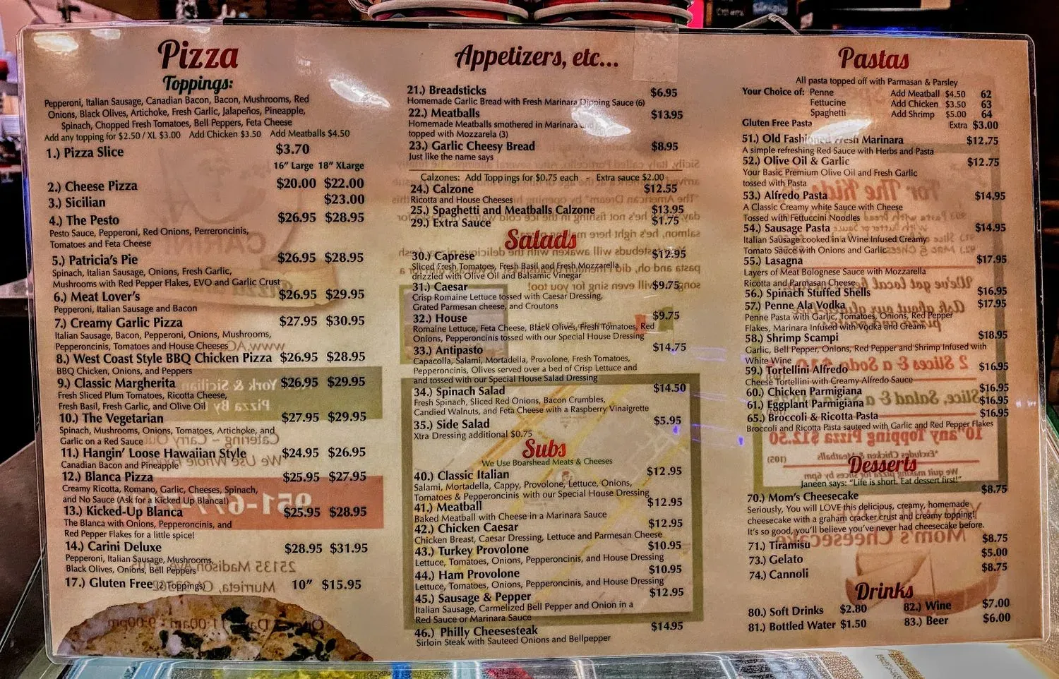 Menu 2