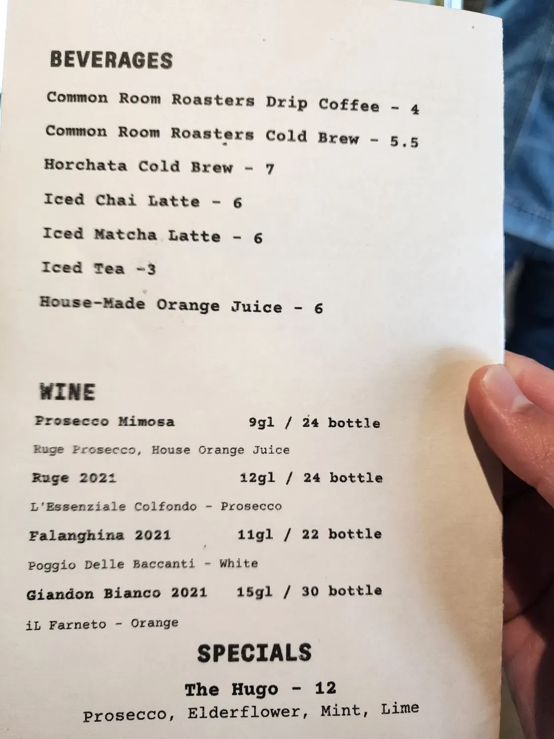 Menu 5