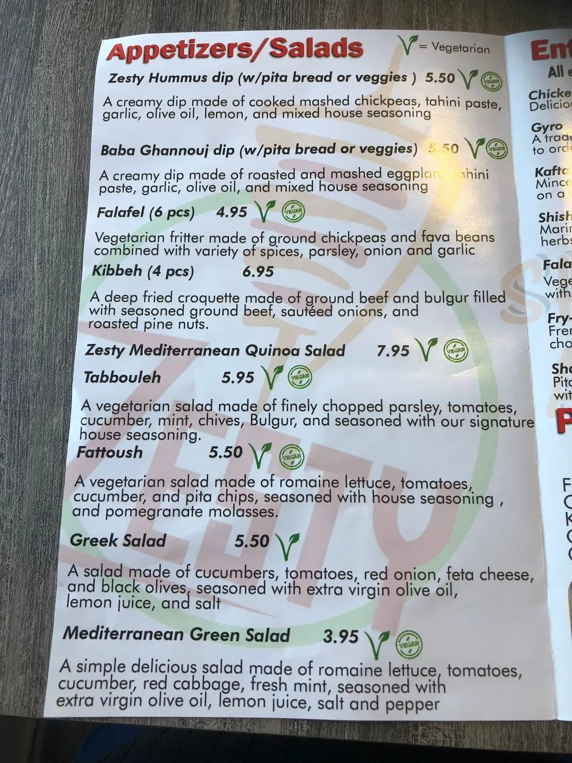 Menu 4