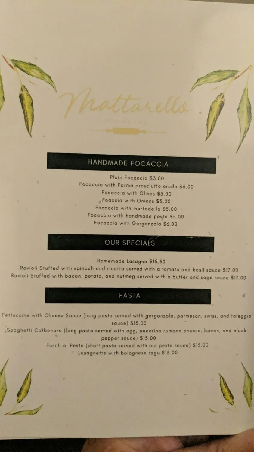 Menu 5