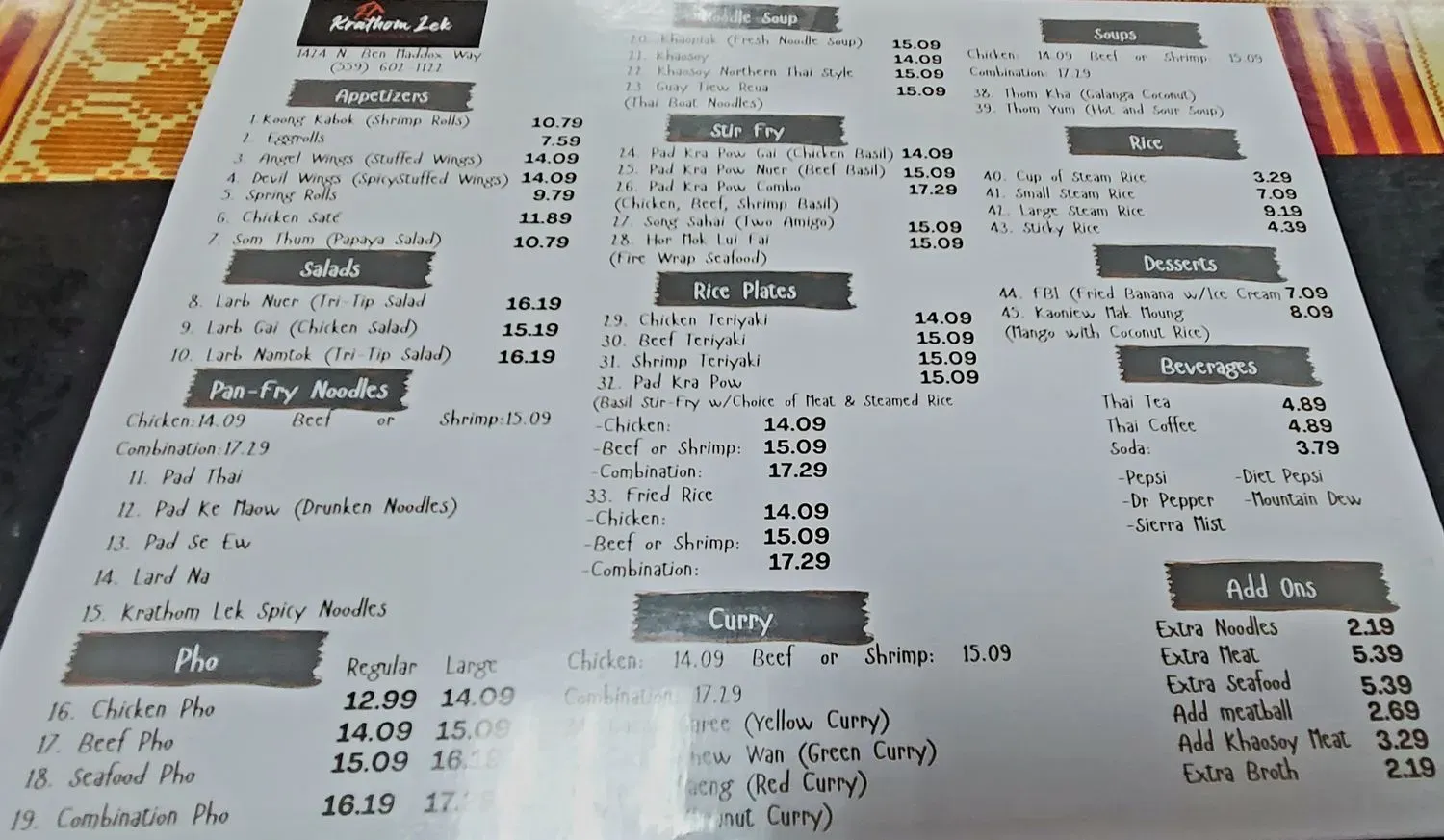 Menu 2