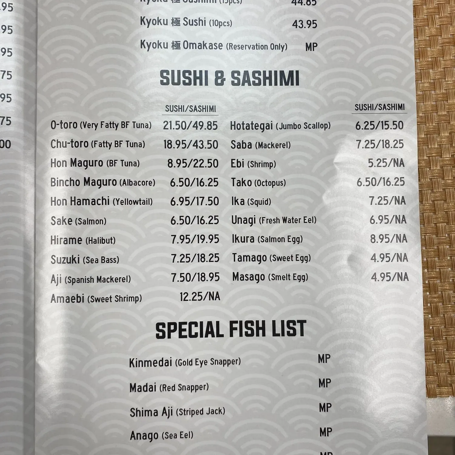 Menu 1