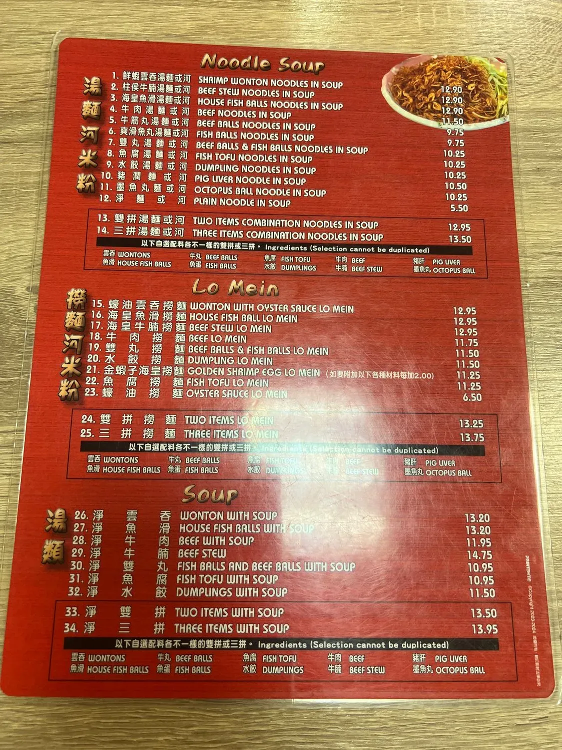 Menu 4