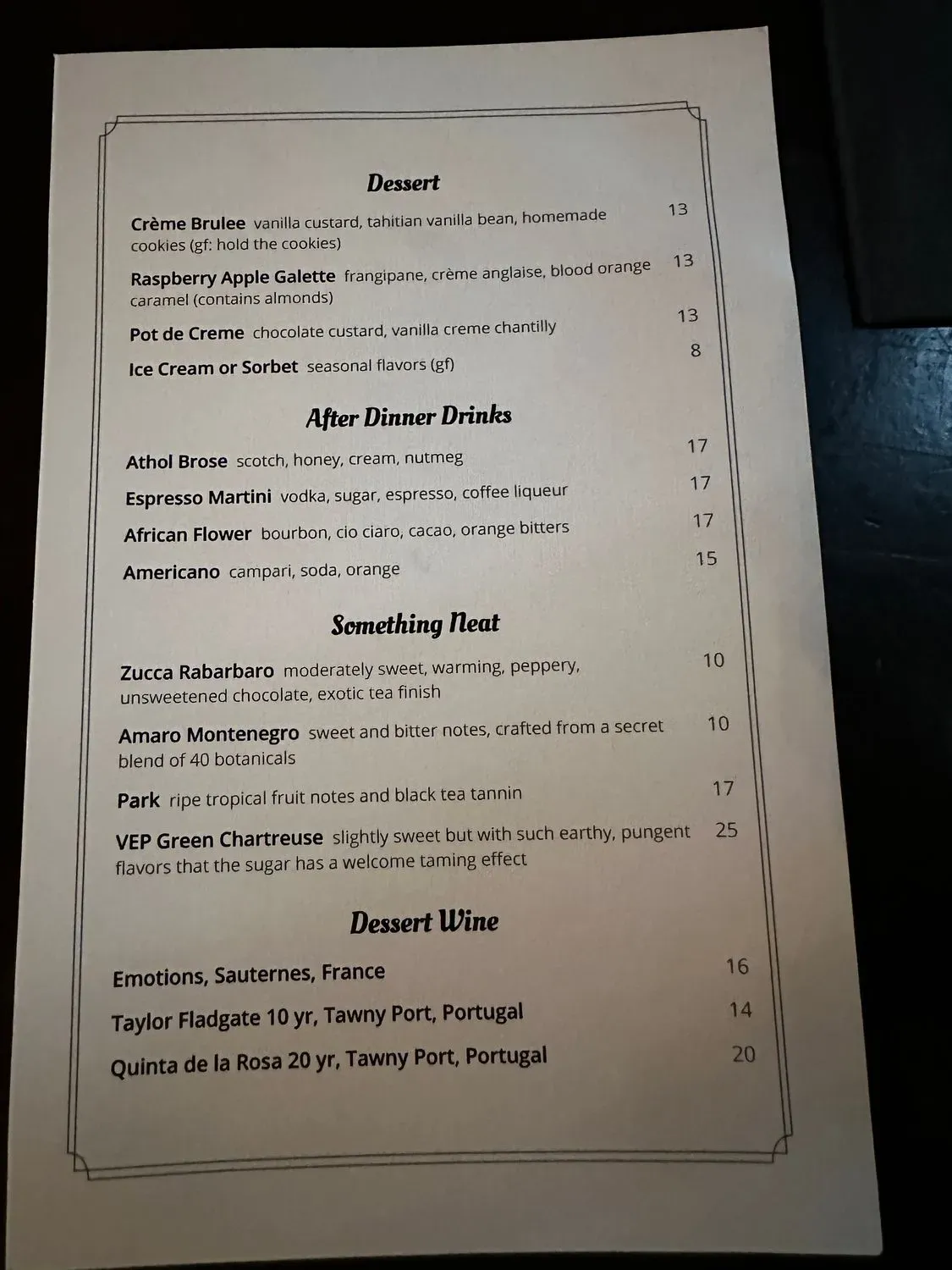 Menu 6