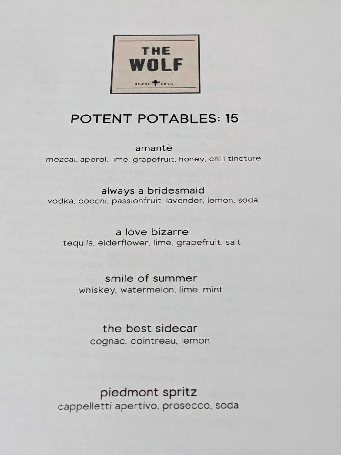 Menu 1