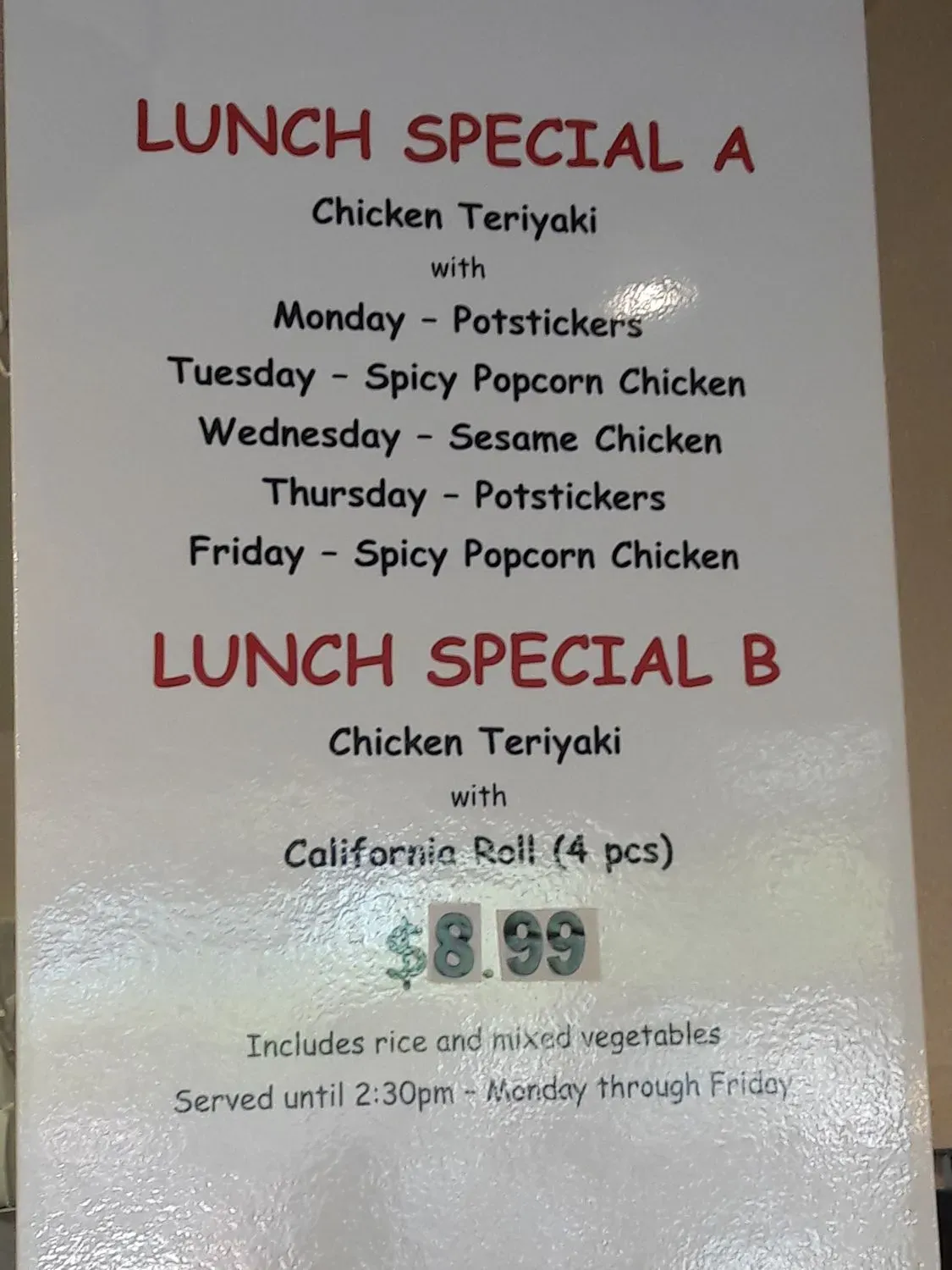 Menu 1