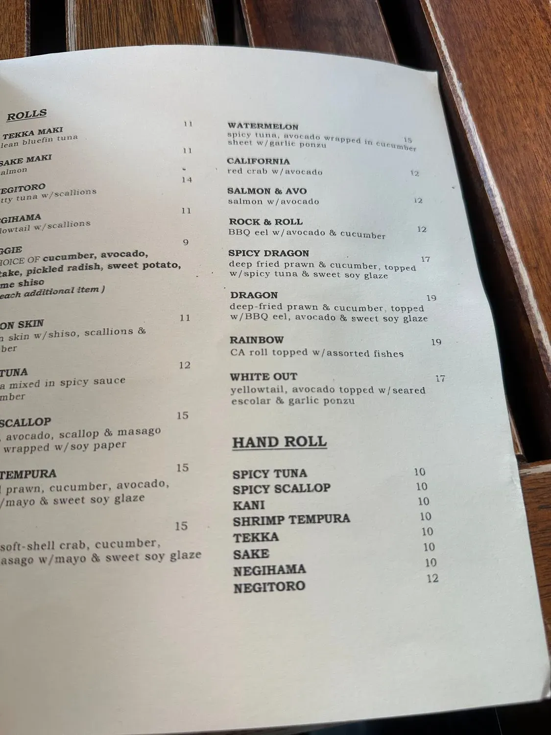 Menu 6