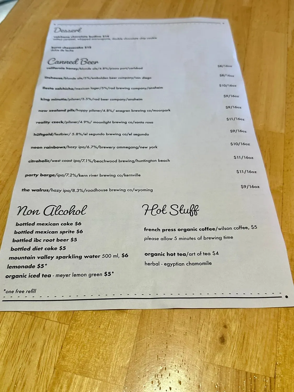 Menu 4