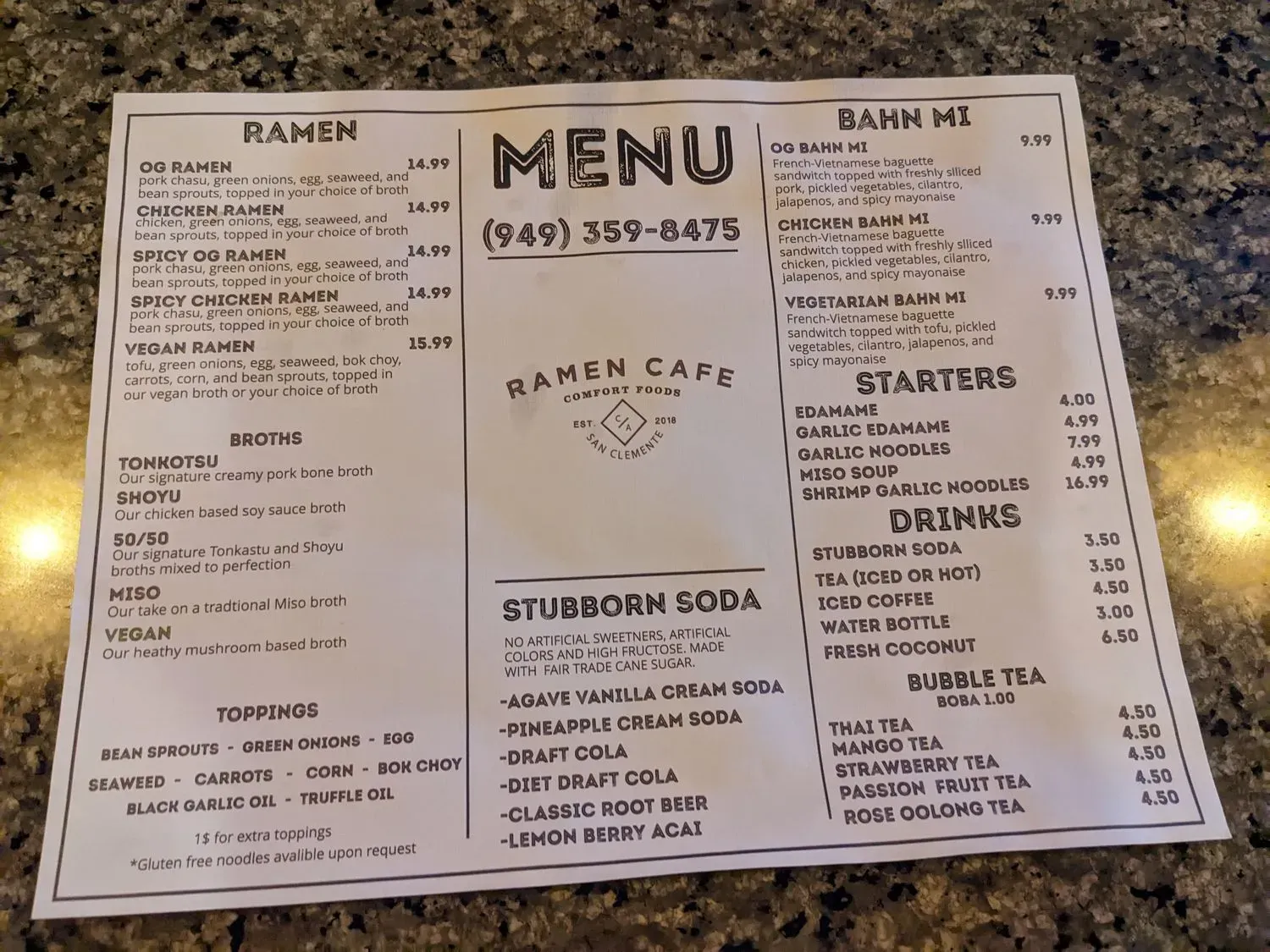 Menu 1