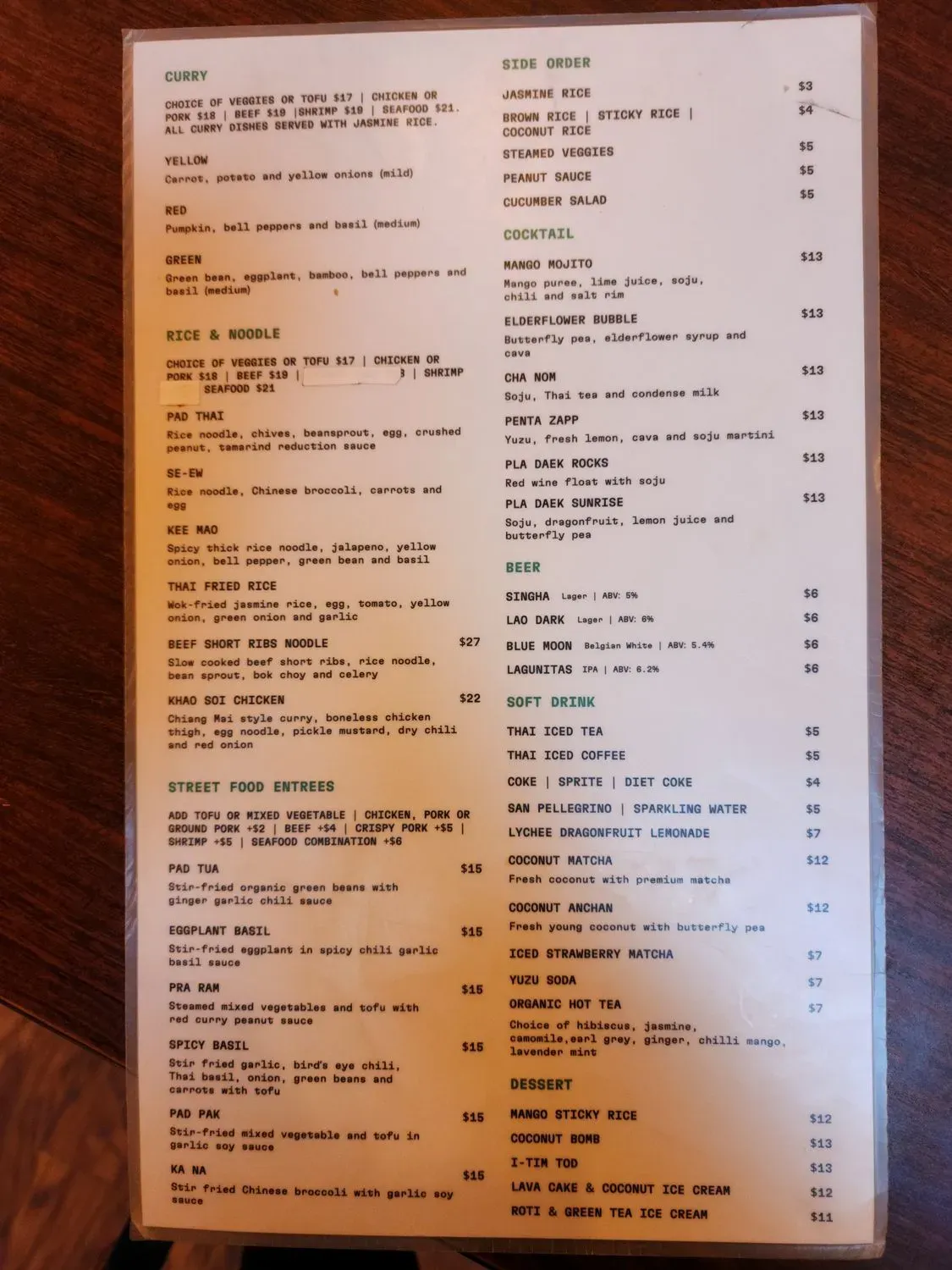 Menu 5