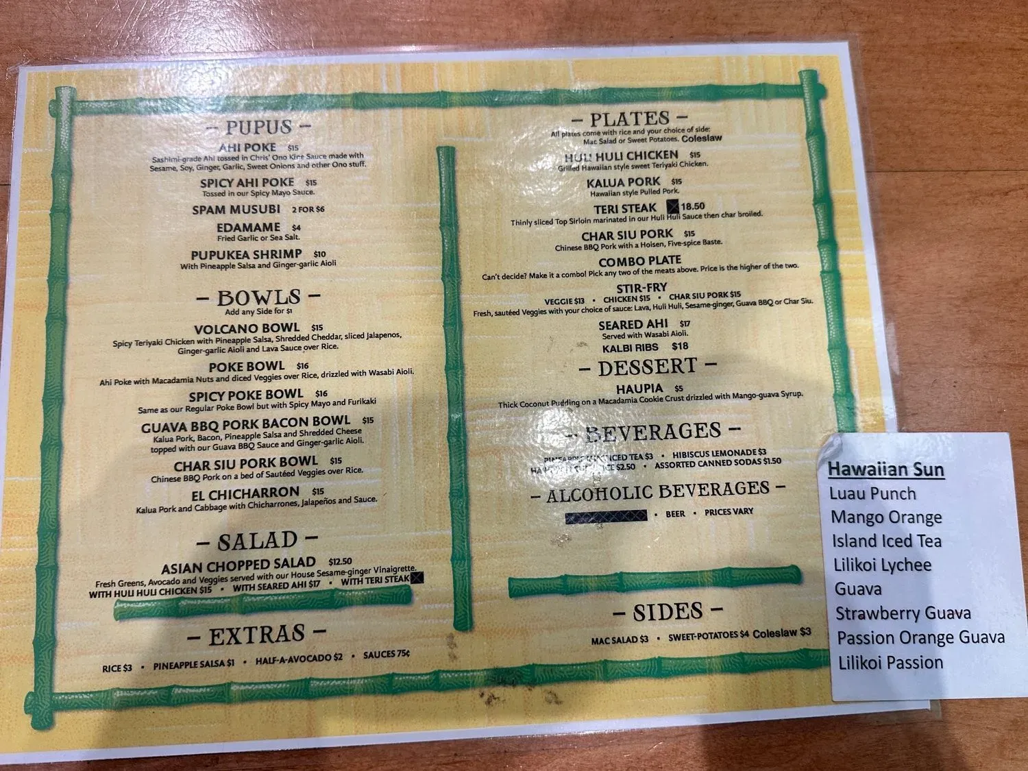 Menu 3