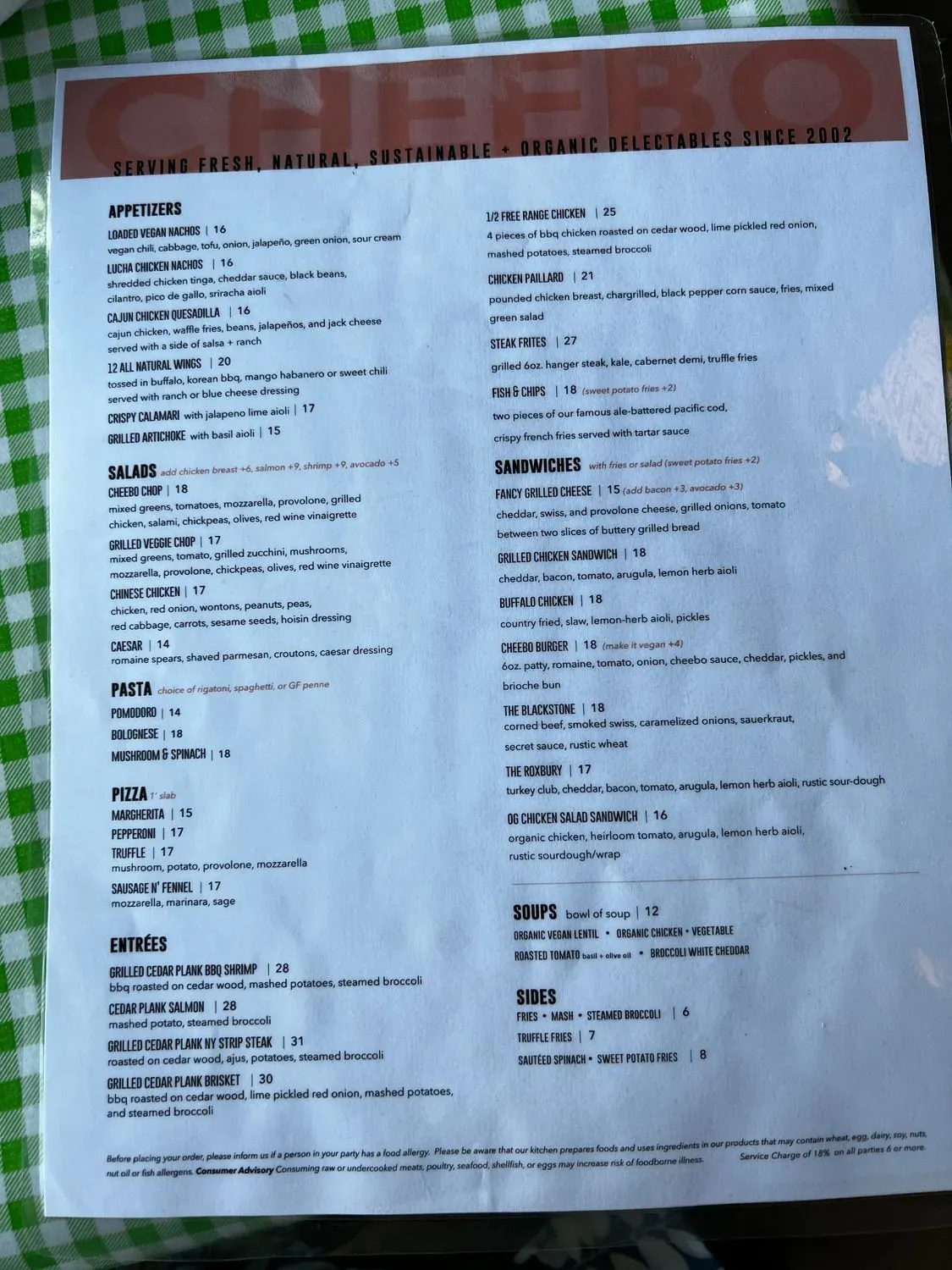 Menu 1