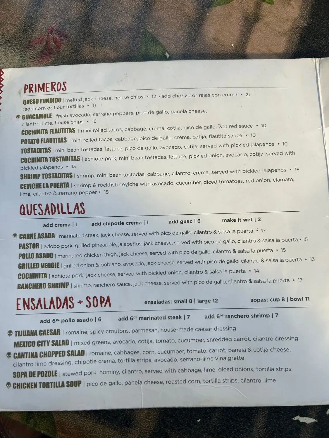 Menu 6