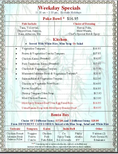 Menu 5