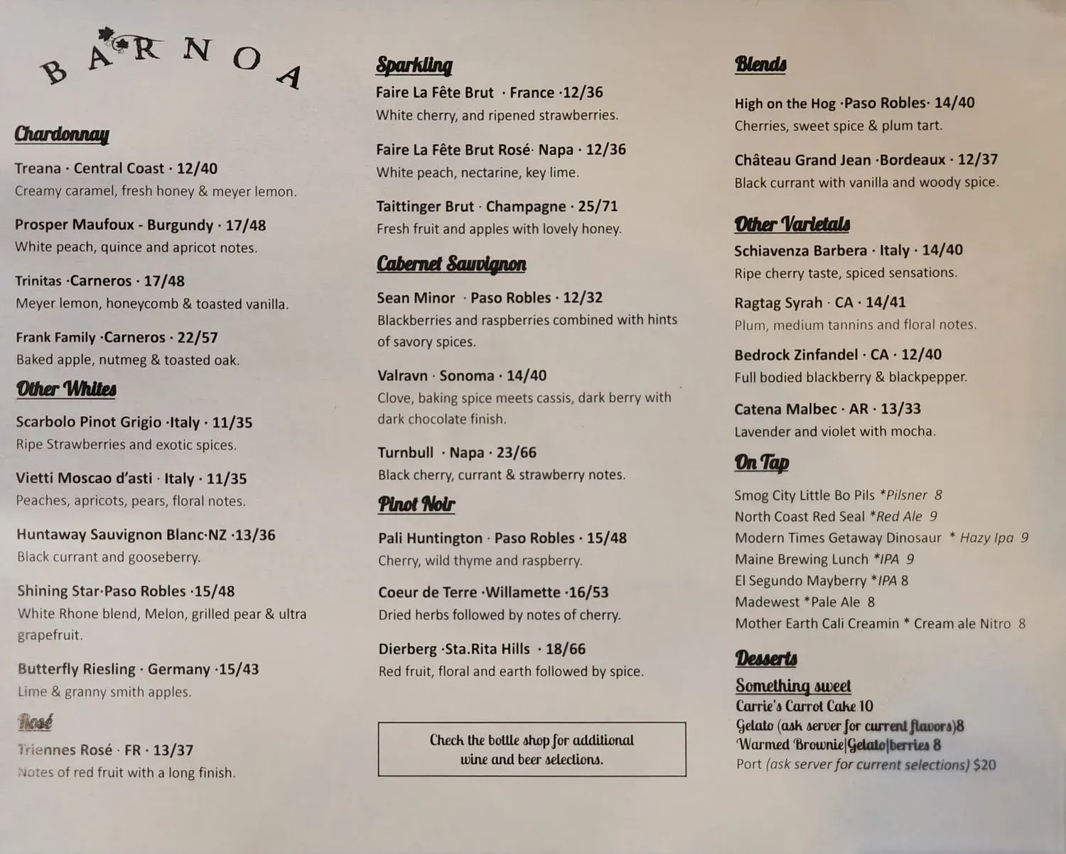 Menu 1