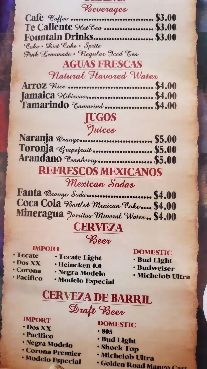 Menu 2