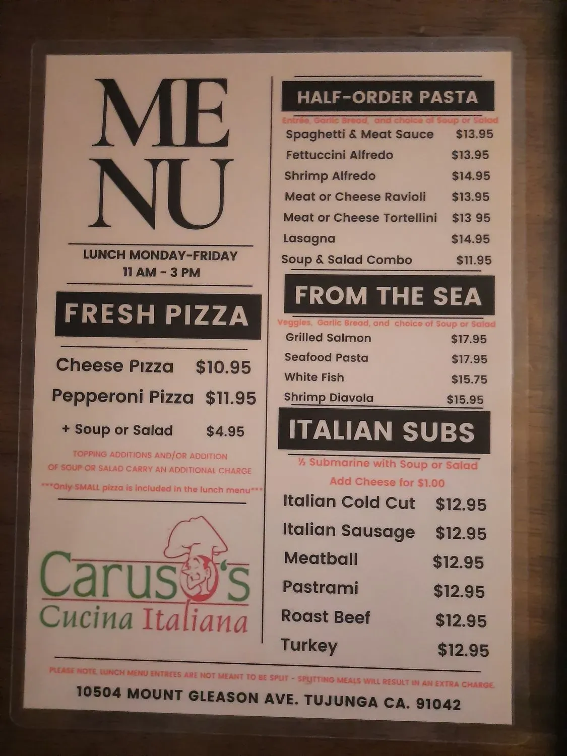 Menu 1