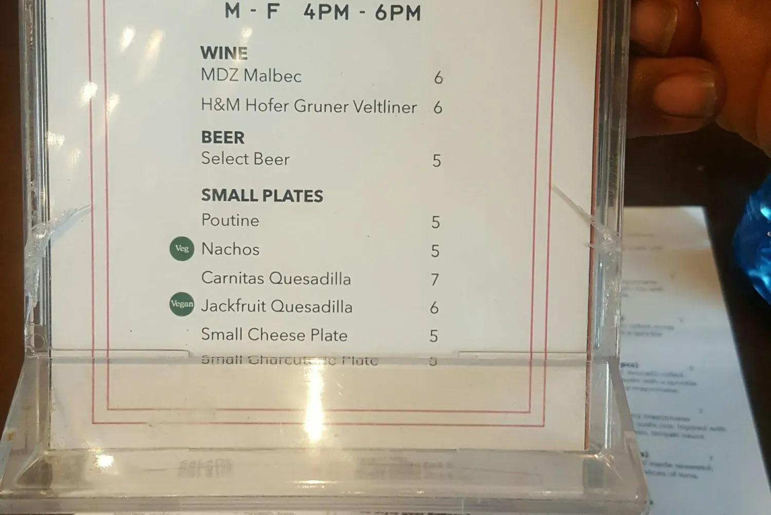 Menu 5