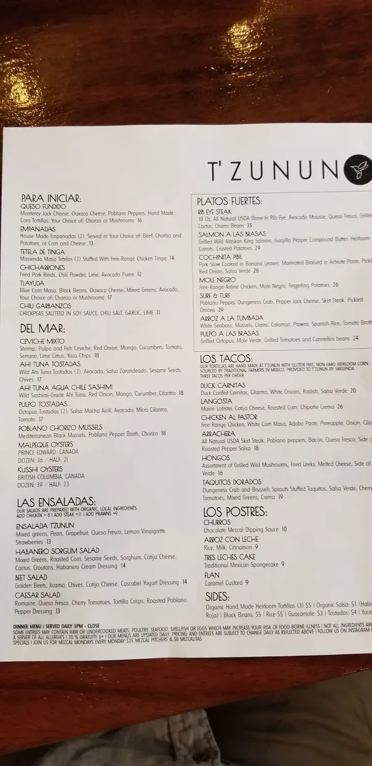 Menu 6