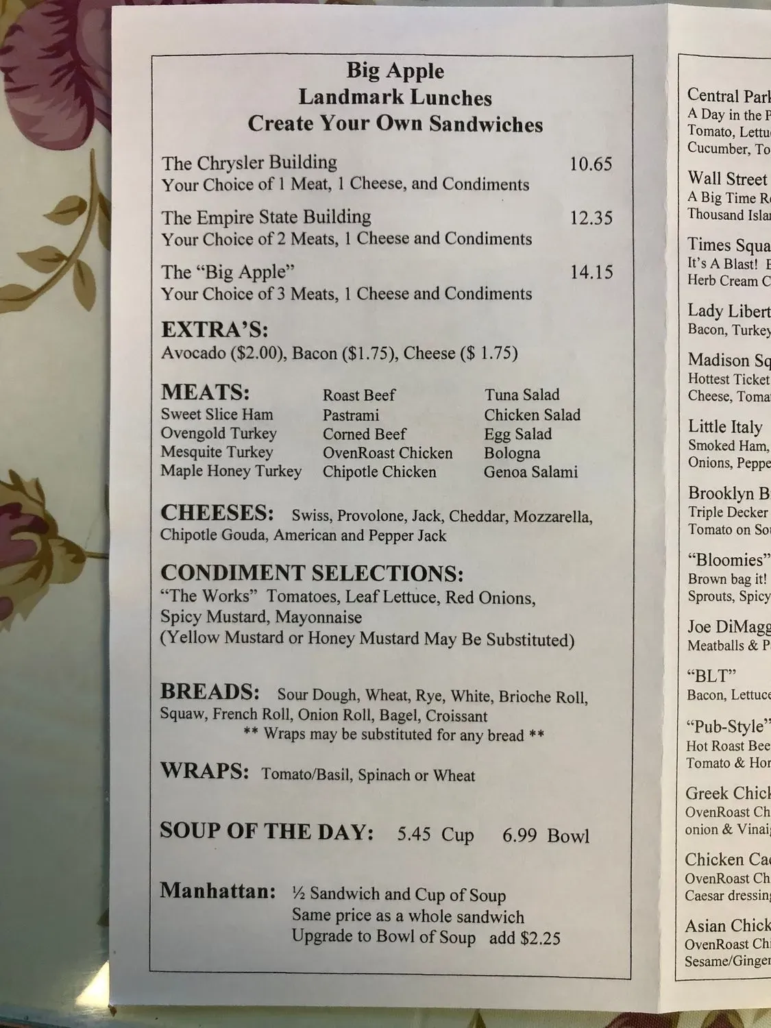 Menu 2