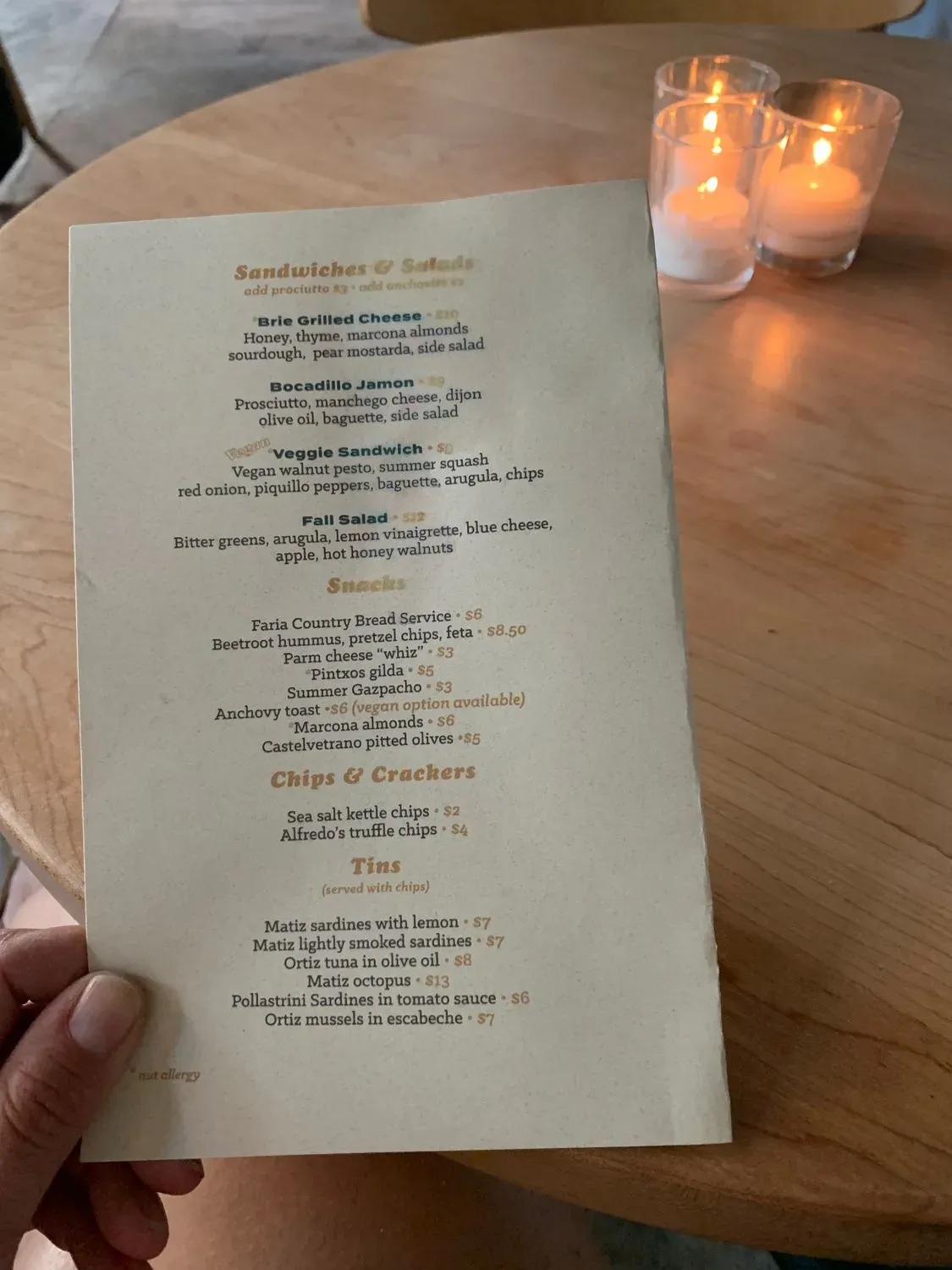 Menu 6