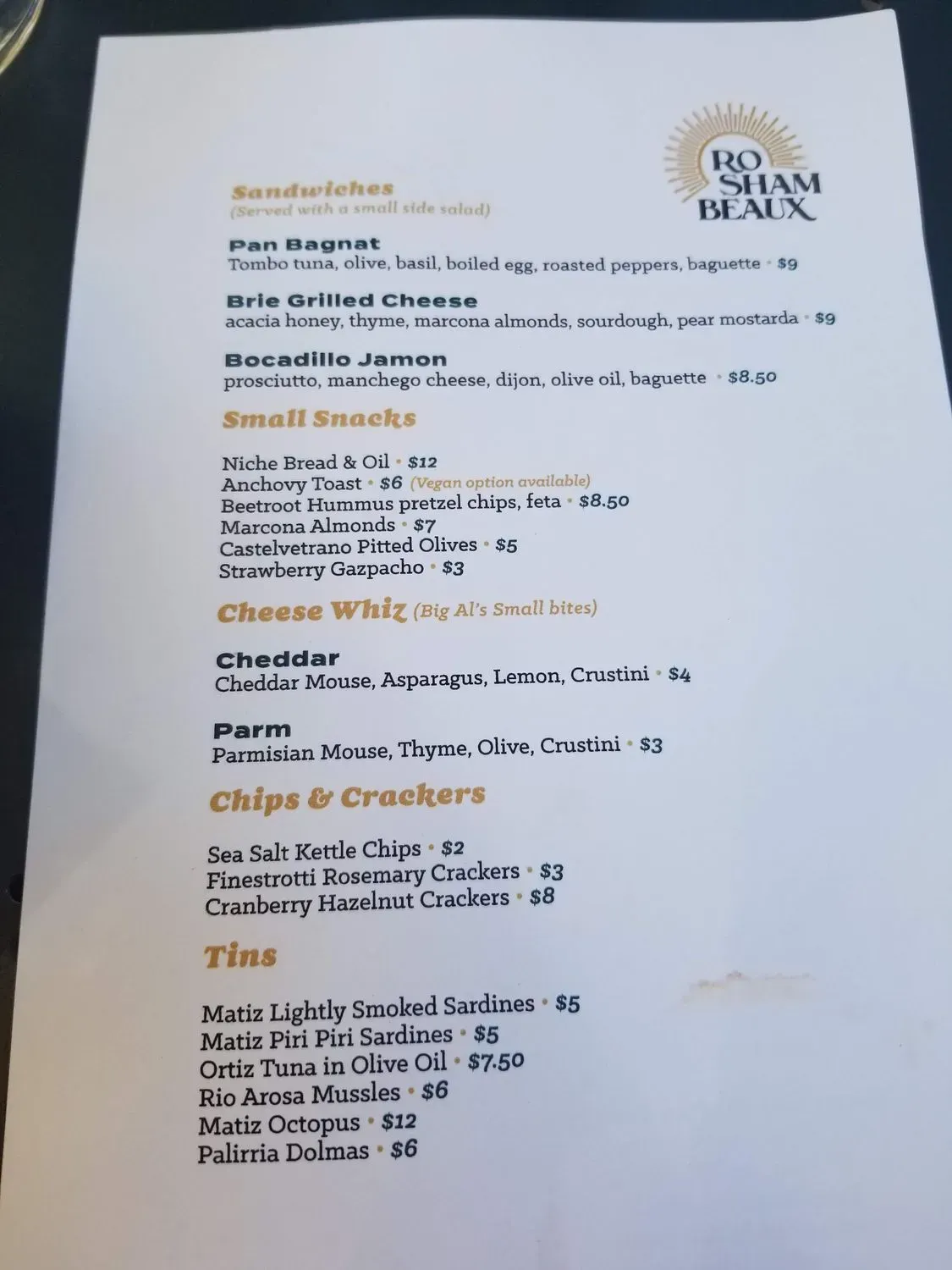 Menu 1