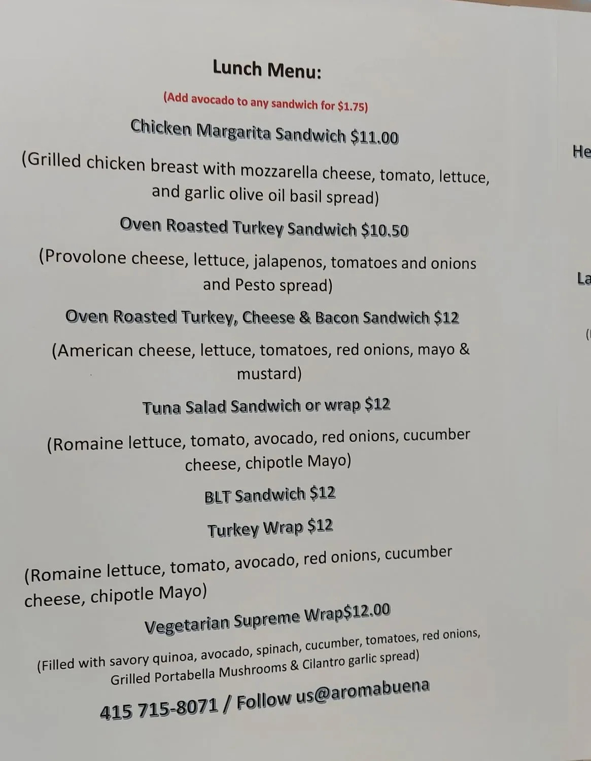 Menu 1