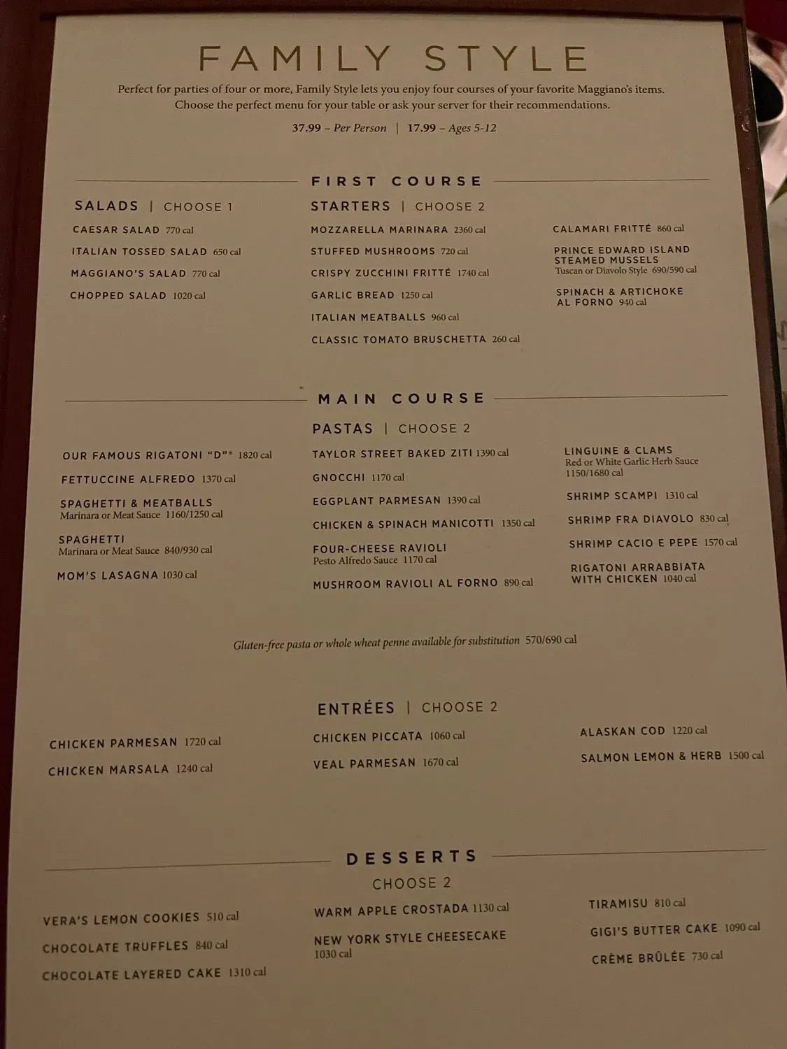 Menu 5