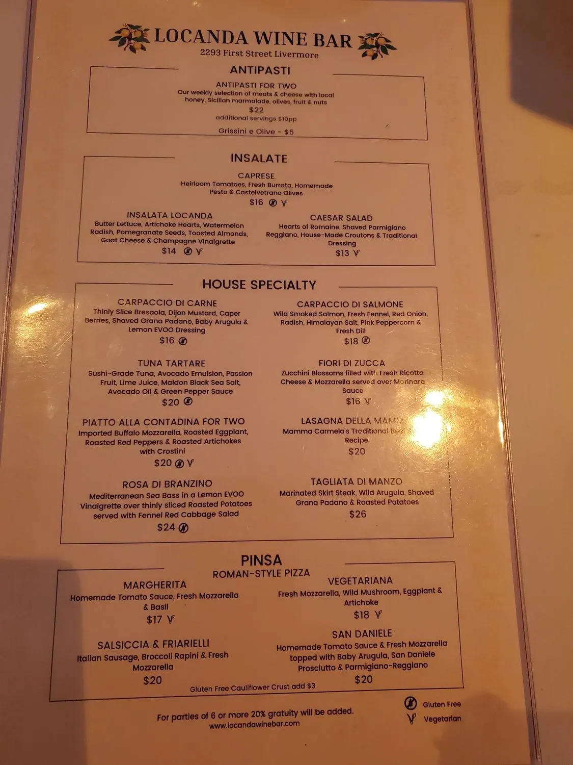 Menu 5