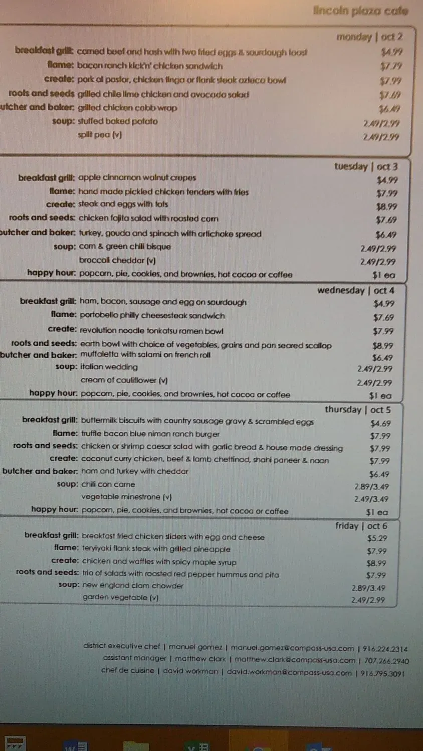 Menu 1