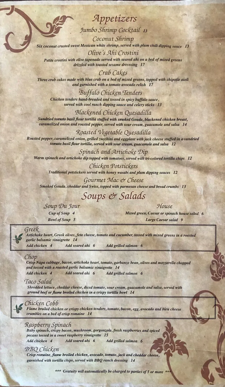 Menu 5