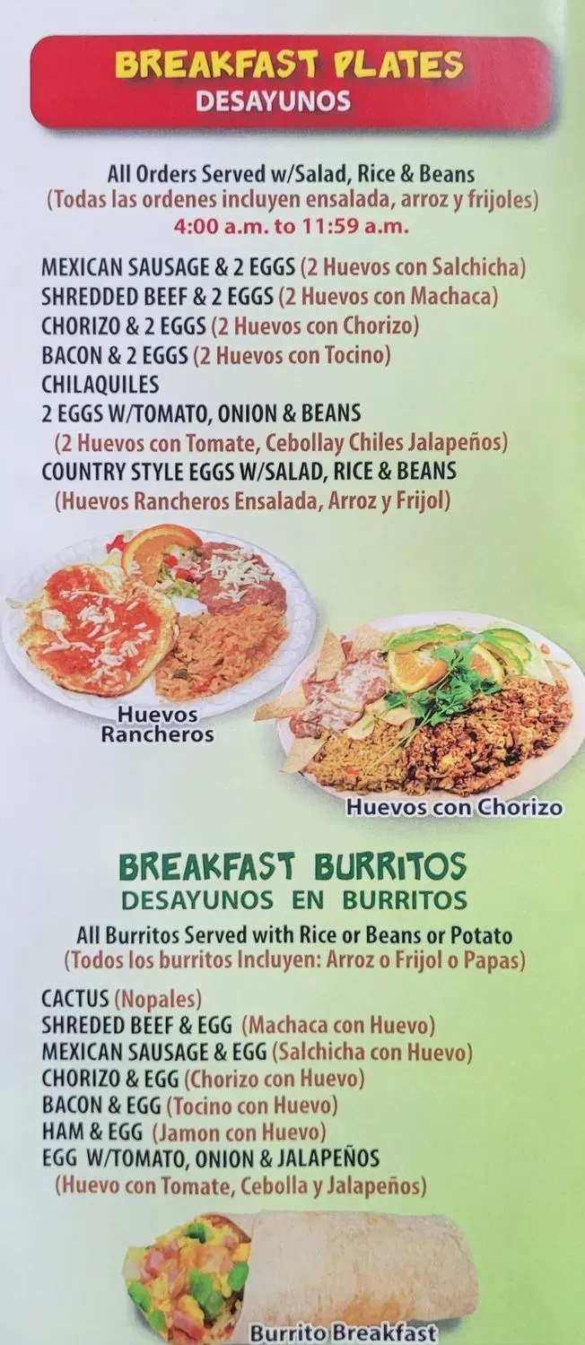 Taqueria El Atacor #7 Menu - Updated November 2025