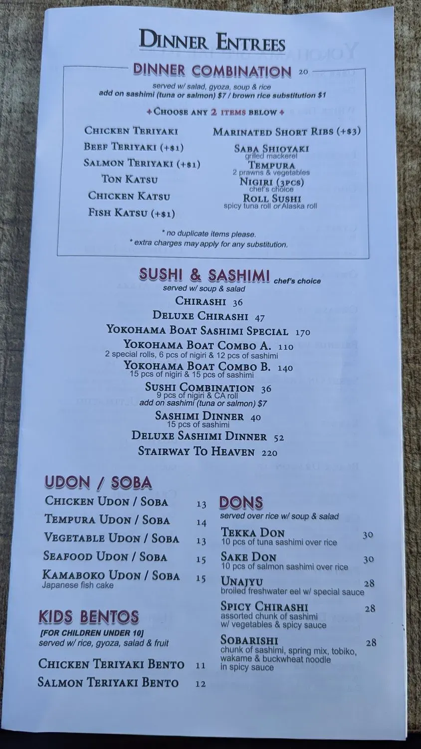 Menu 2