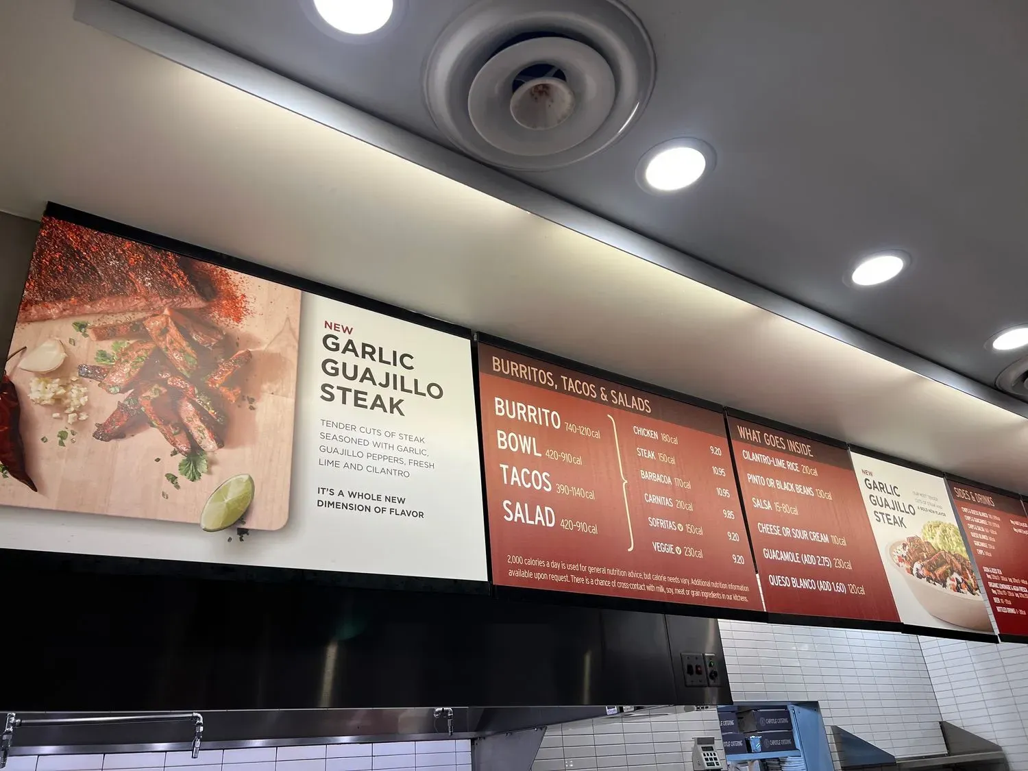 Chipotle Mexican Grill Menu - Updated November 2025