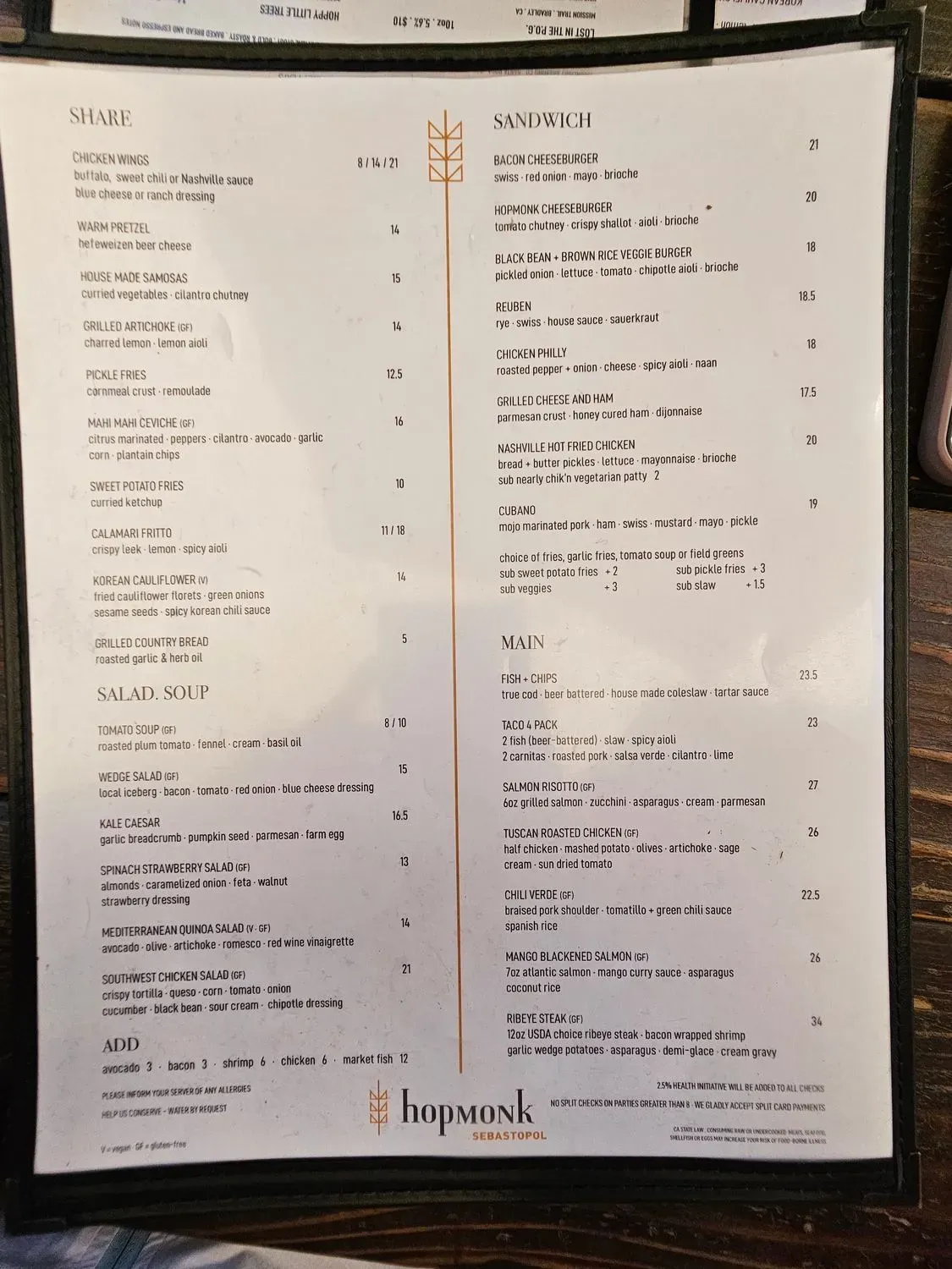 Menu 6