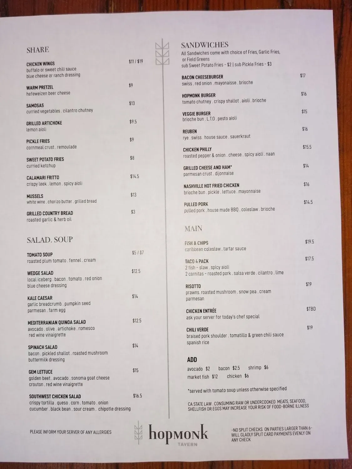 Menu 4