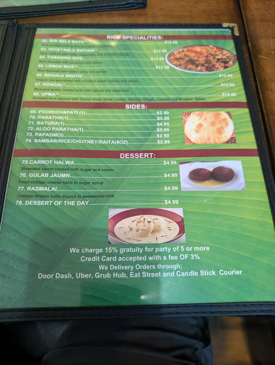 Menu 5