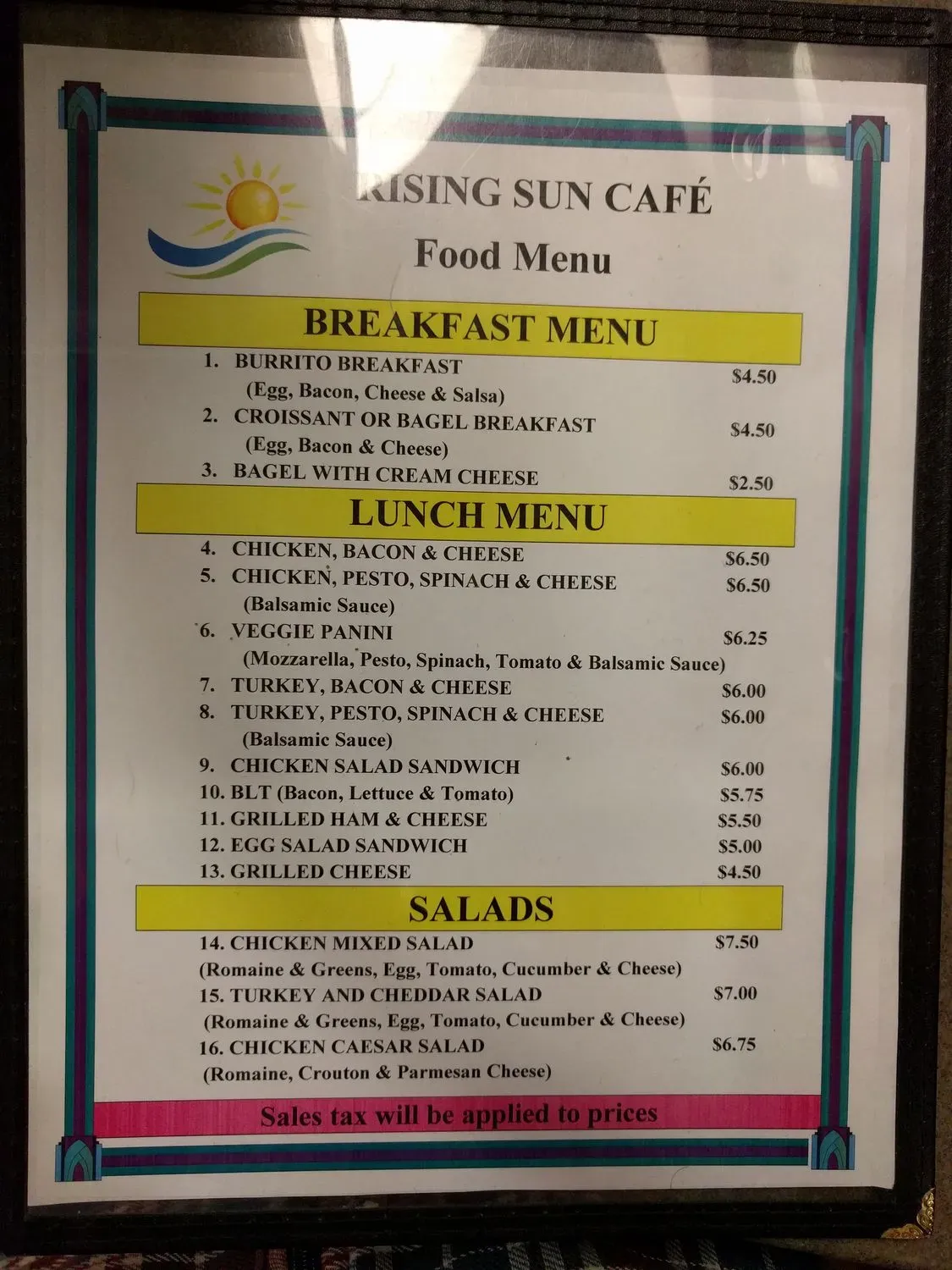 Menu 1