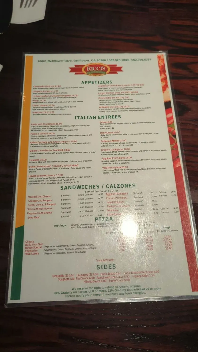 Menu 2