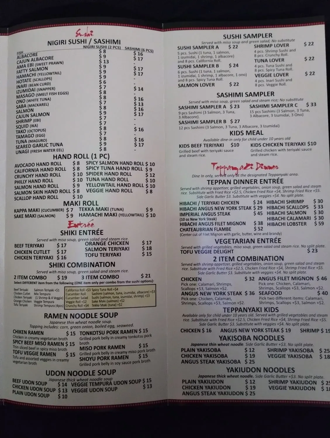 Menu 2