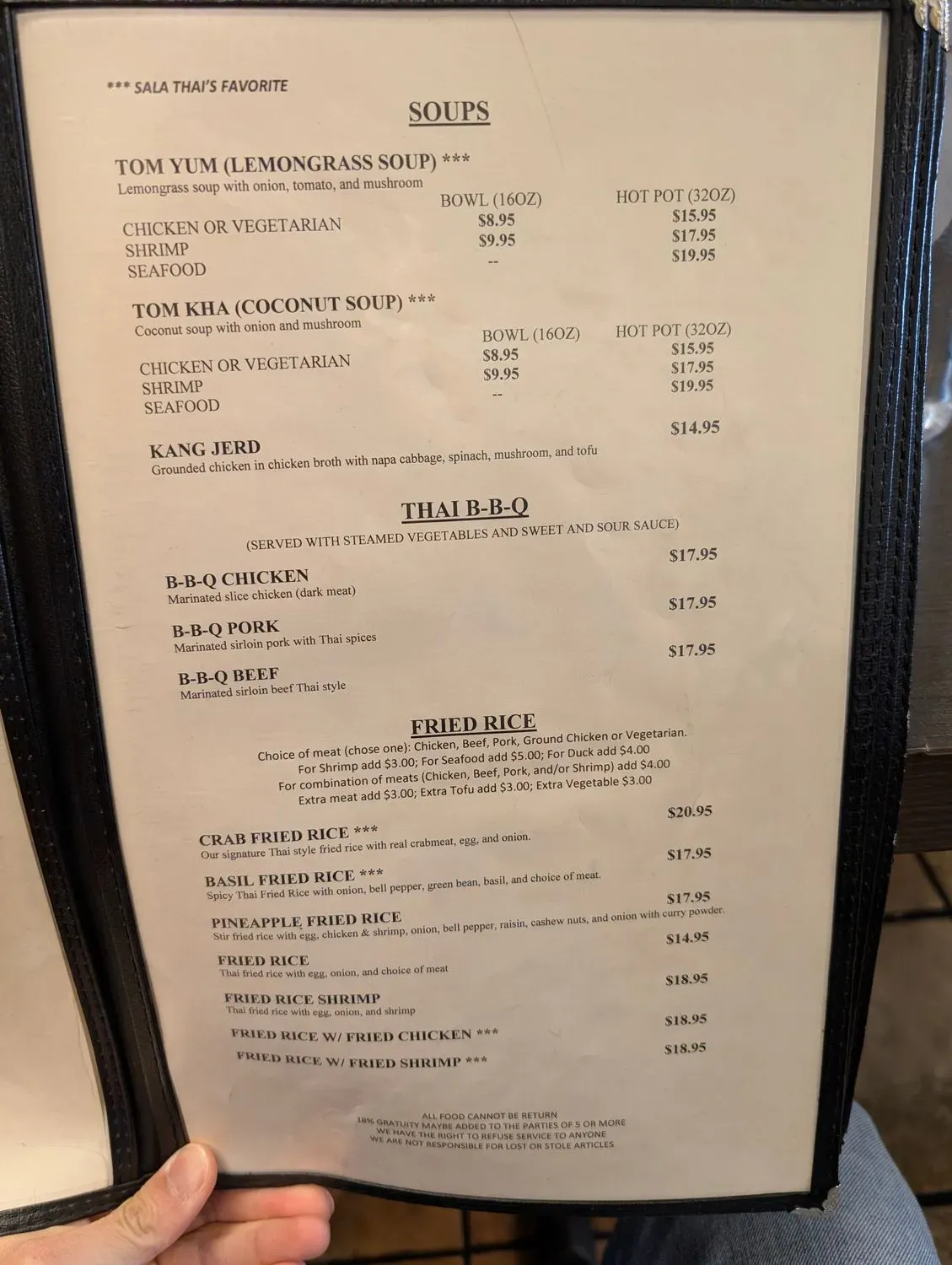 Menu 5