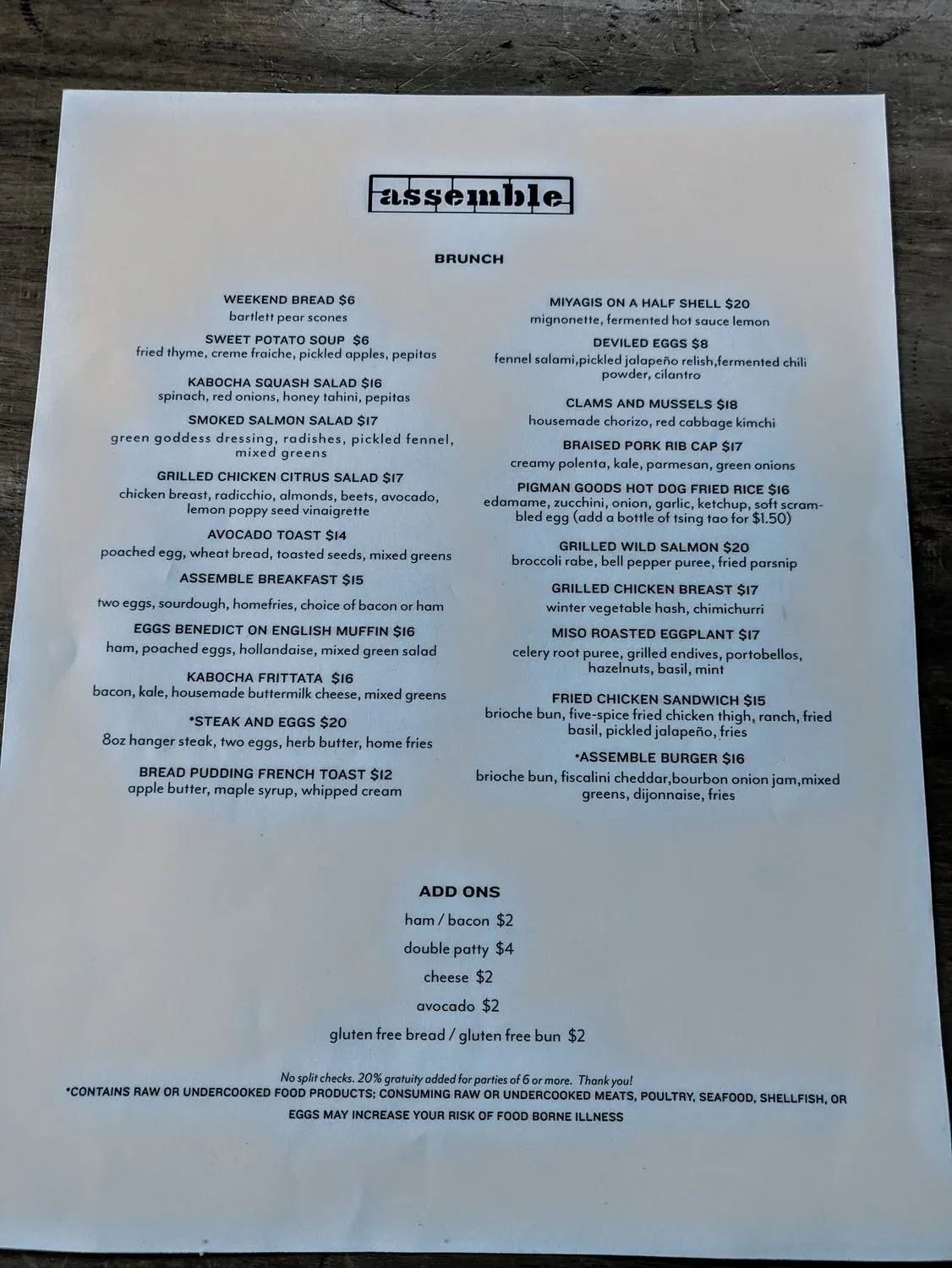 Menu 4