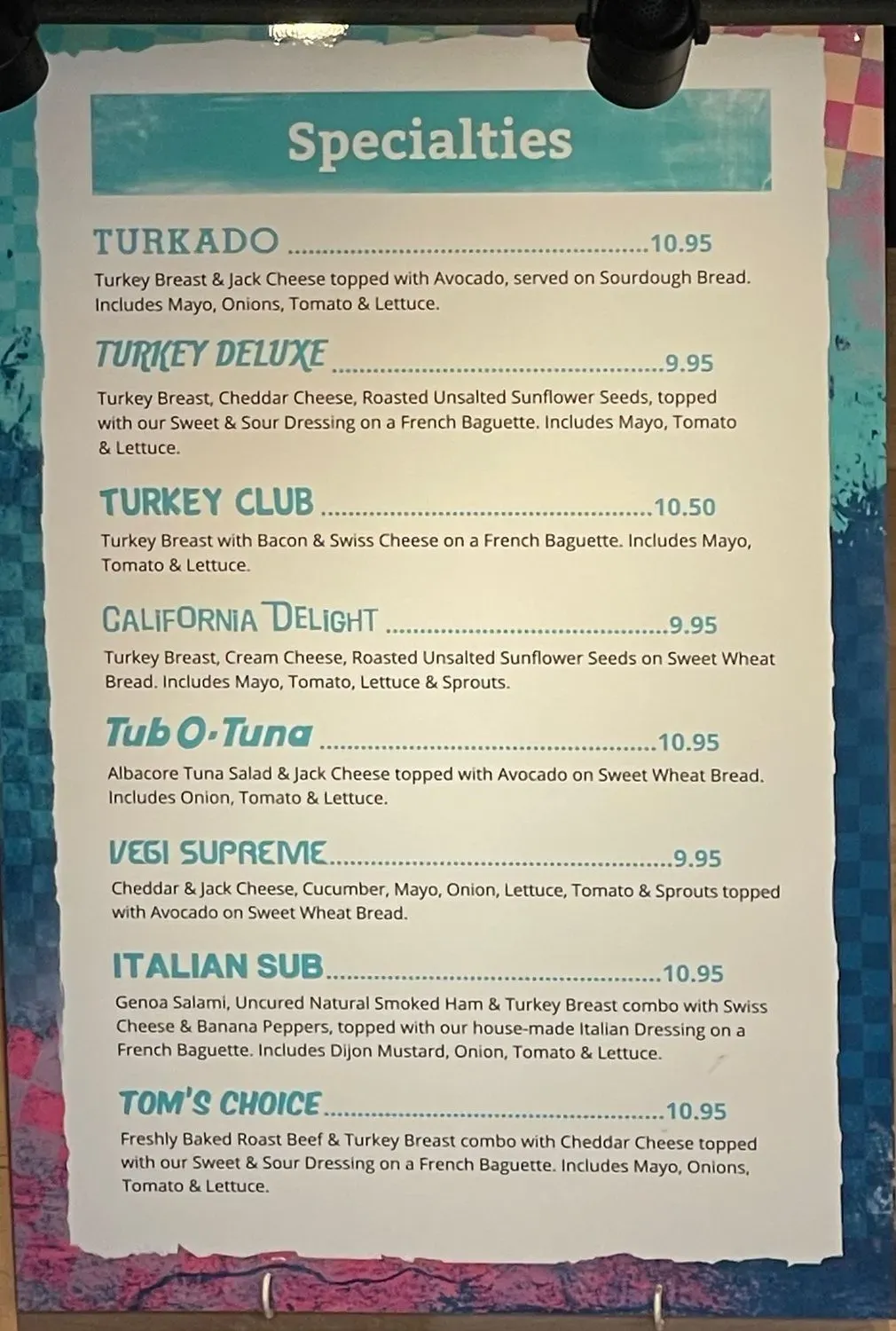 Menu 1