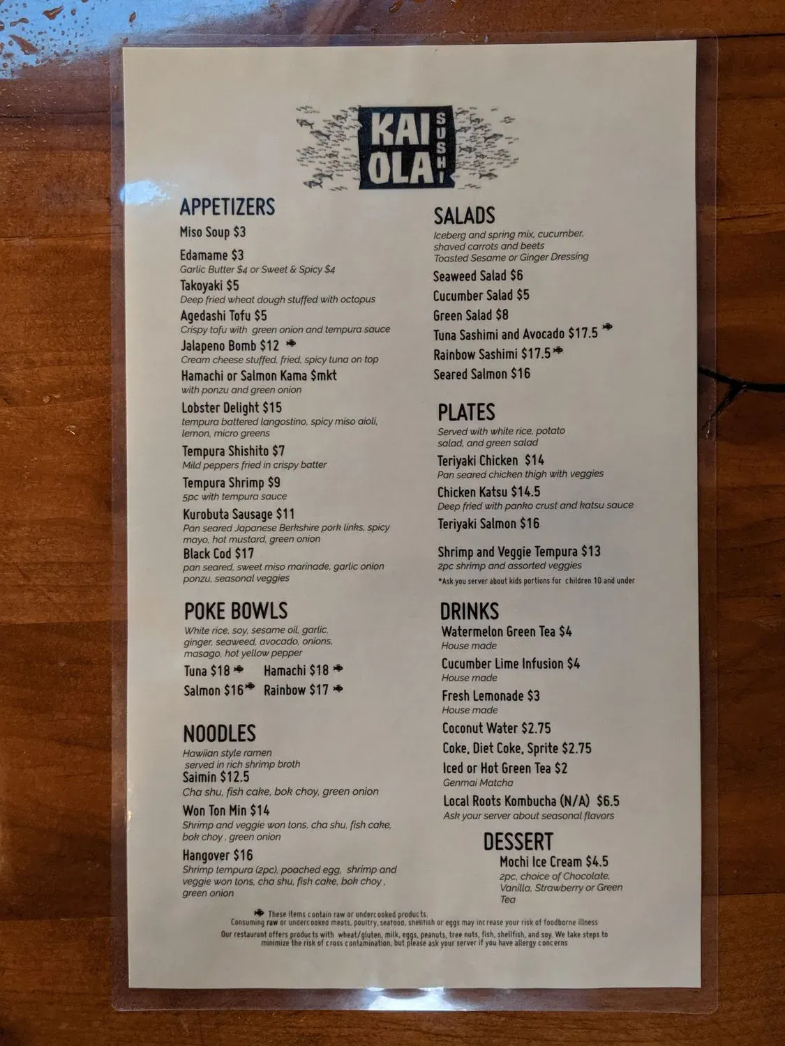 Menu 5