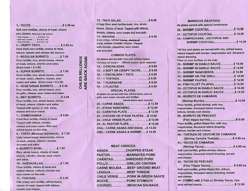 Menu 2